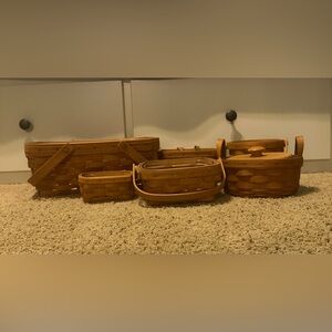 Longaberger Baskets set of 6